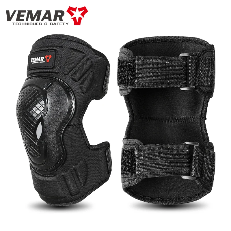 Vemar Motorcycle Knee Pads 4 PCS/Set Knee Elbow Safety Protection Guards Motocross Protective Kneepads MTB BMX Guards Adult M-L