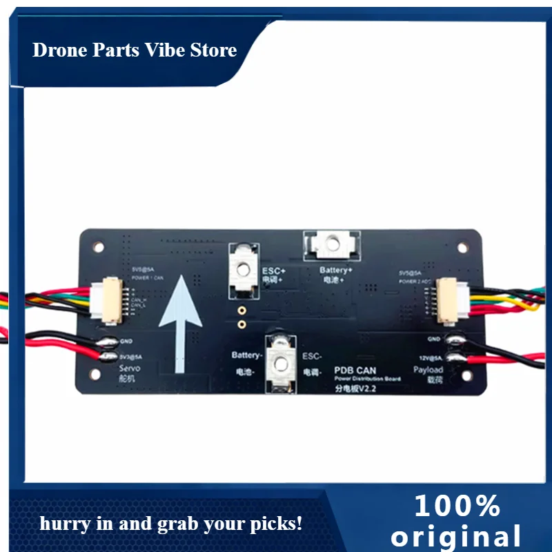 

APPDB CAN Distribution Board Dr-one CAN Flight Control Board for Makeflyeasy Fighter Mini Kit U-AV Fixed Wing Dr-ones