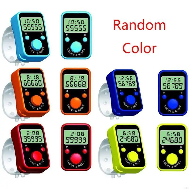 4xfd Finger Tally Counter Digital Electronic Tasbeeh Counters Lap Track Handheld Clicker Digits Display für Personen Muslime