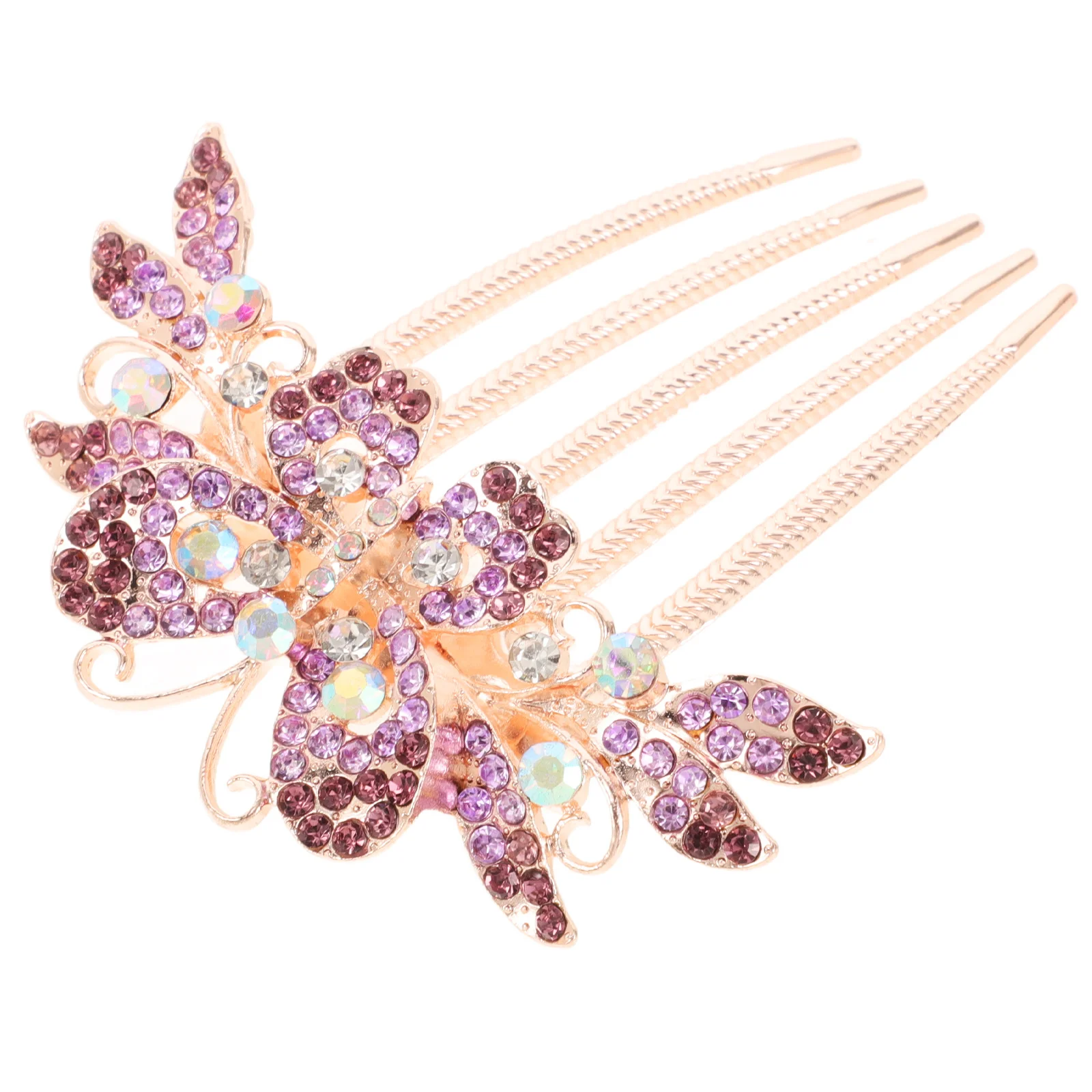 

Rhinestone Butterfly Hair Comb Long Crystal Wedding Bridal Side Comb Hair Clip Vintage Headpiece for Women Bridesmaids