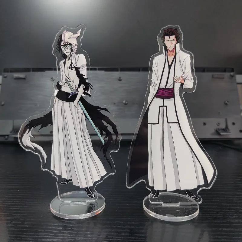 15CM BLEACH Anime Figures Kurosaki Ichigo Cosplay Acrylic Double-Sided Stands Model Desk Decor Standing Sign Fans Gift Hot Sale