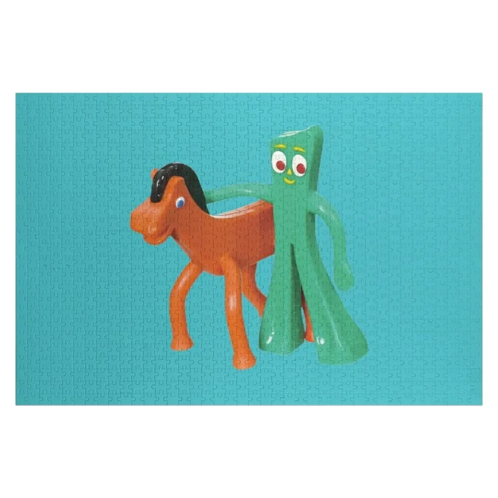 

Gumby And Pokey Jigsaw Puzzle Adult Wooden Wooden Name Custom Personalized For Children With Personalized Photo Puzzle