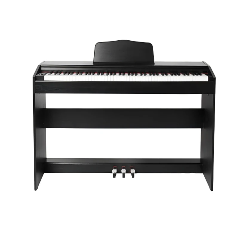 88‑Key Upright Digital Piano USB MIDI Capability 700 Rhythms Compact Design Plastic Material For Professional Use Home Practice