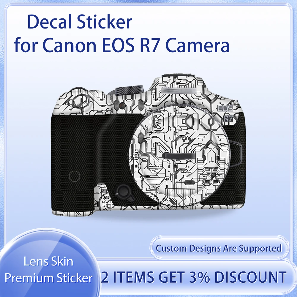 

R7 Decal Skin for Canon EOS R7 Camera Skin Decal EOS R7 Protective Film Cover Film Skin Wrap Covered