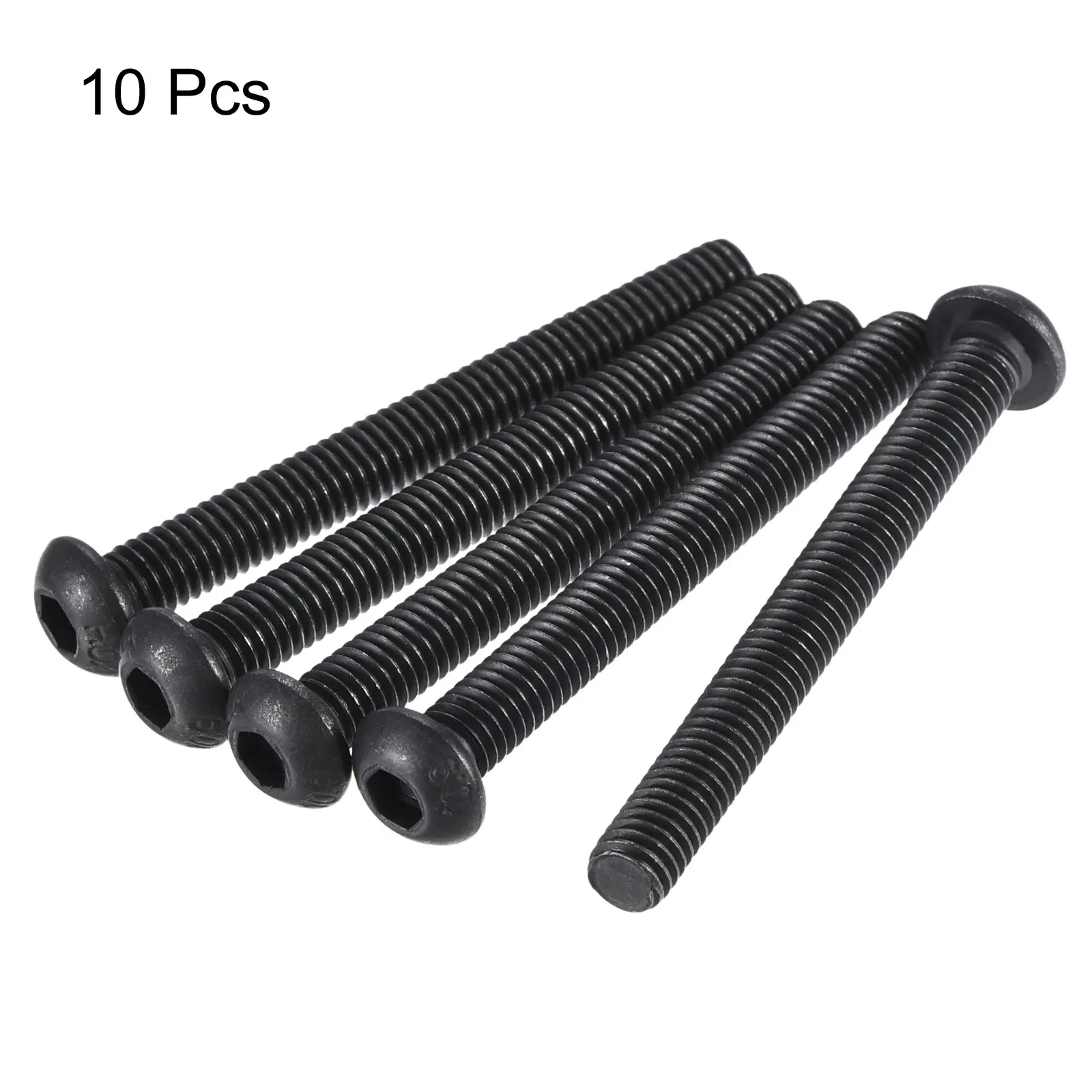 

Uxcell 10Pcs M6x55mm Hex Socket Button Head Cap Bolts Screws Alloy Steel for DIY Projects