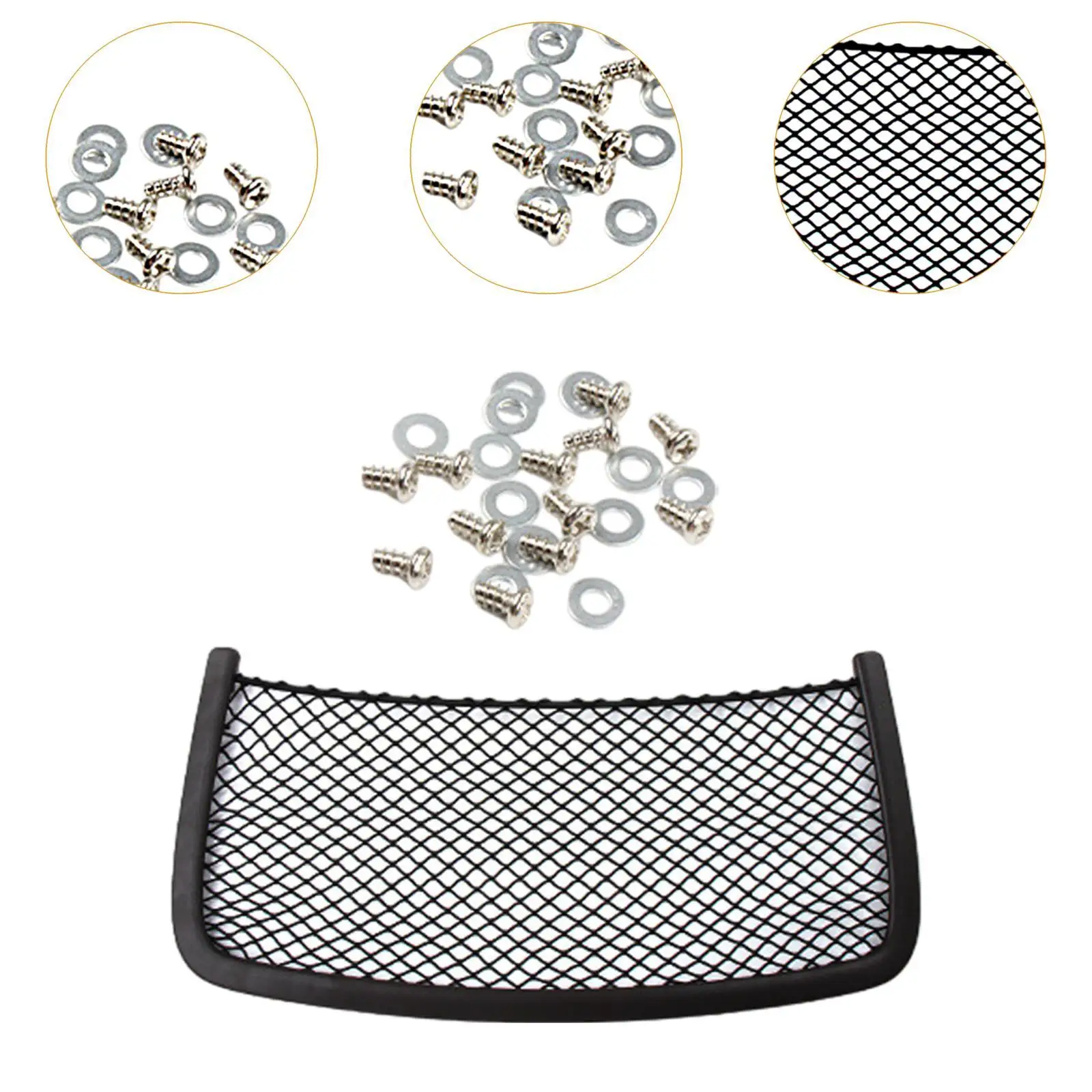 Seat Back Storage Net Pocket Car Accessories Mesh Cargo Net for Mercedes-benz GLS W166 2016-2019 Easily Install Versatile