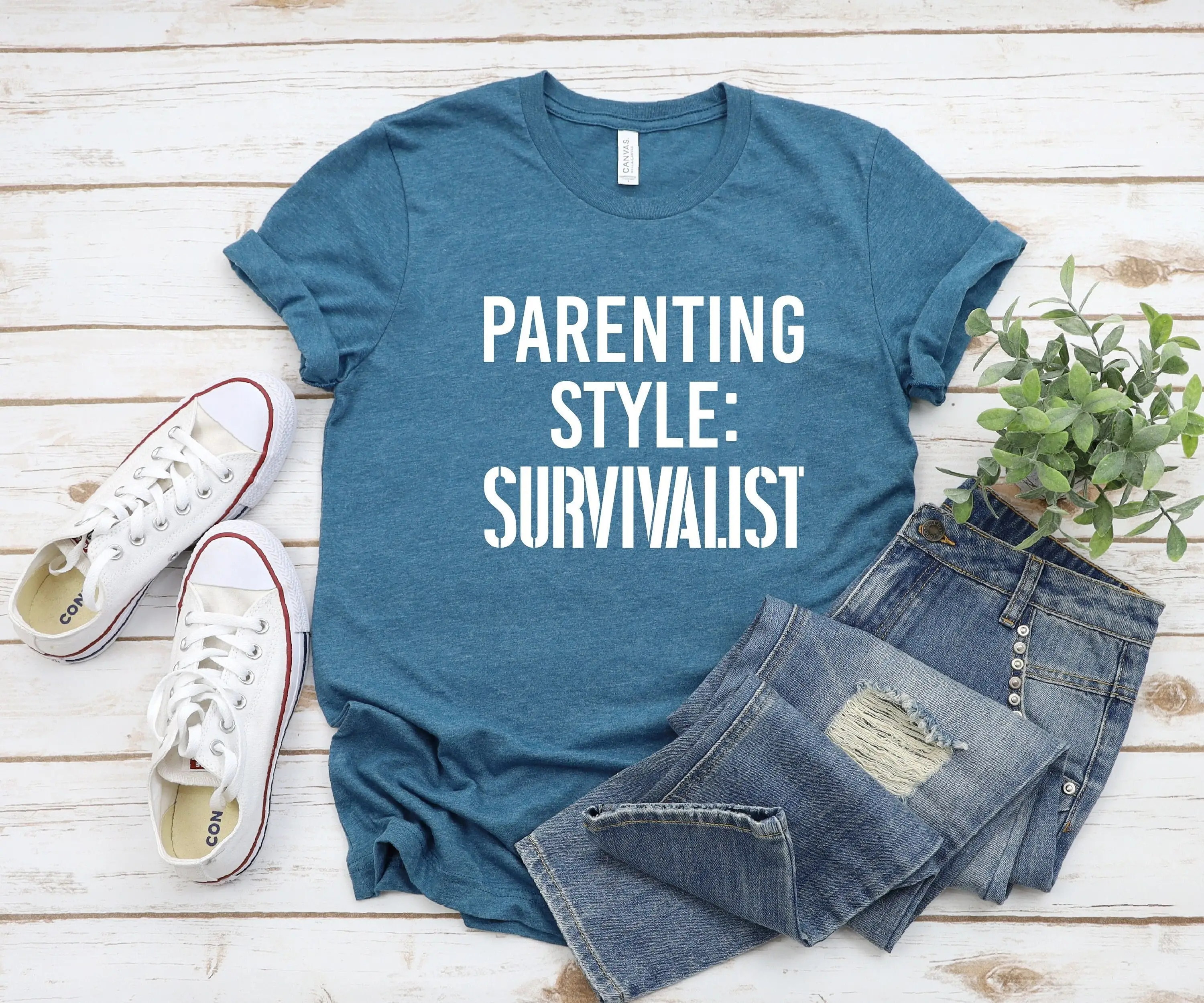 Parenting Style SurvivalisT T Shirt Funny Mom Dad s For Parents