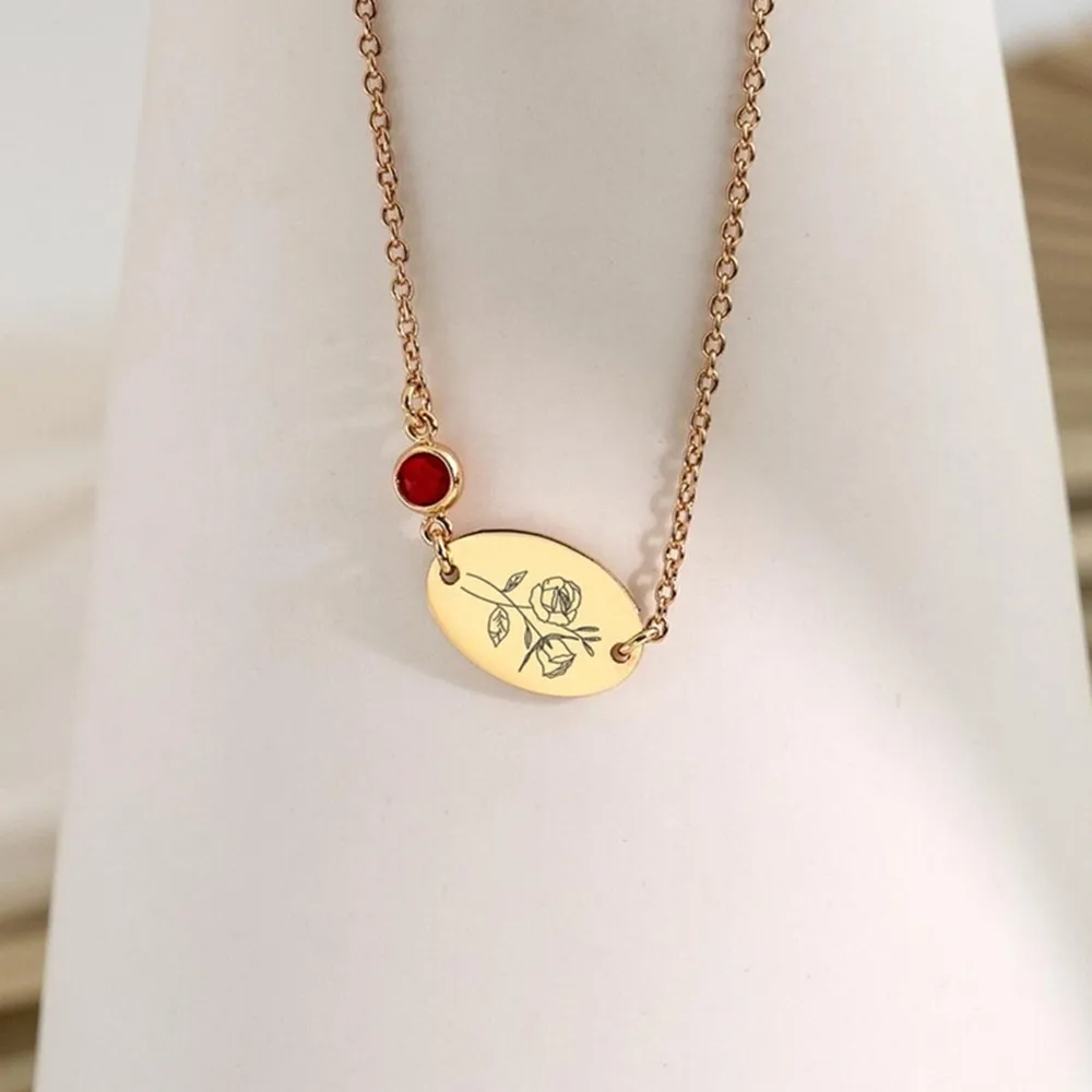 مخصص الولادة زهرة سوار هندسي جولة شخصية الميلاد مجوهرات أساور للنساء عيد الميلاد المعمودية هدية #2