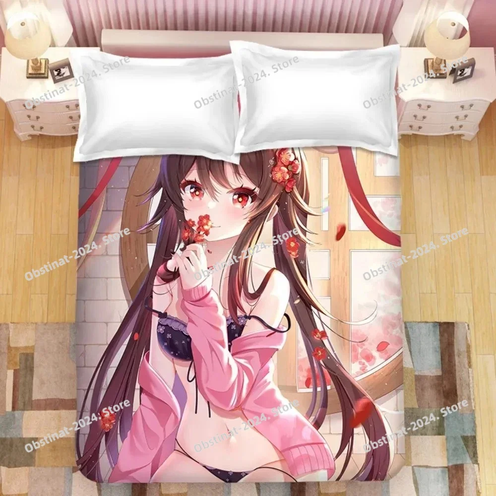 

Bedding Set Game Genshin Impact chongyun 3d Duvet Cover Set Comforter Bed Linen Twin Queen King Single Size Dropshipping Cartoon