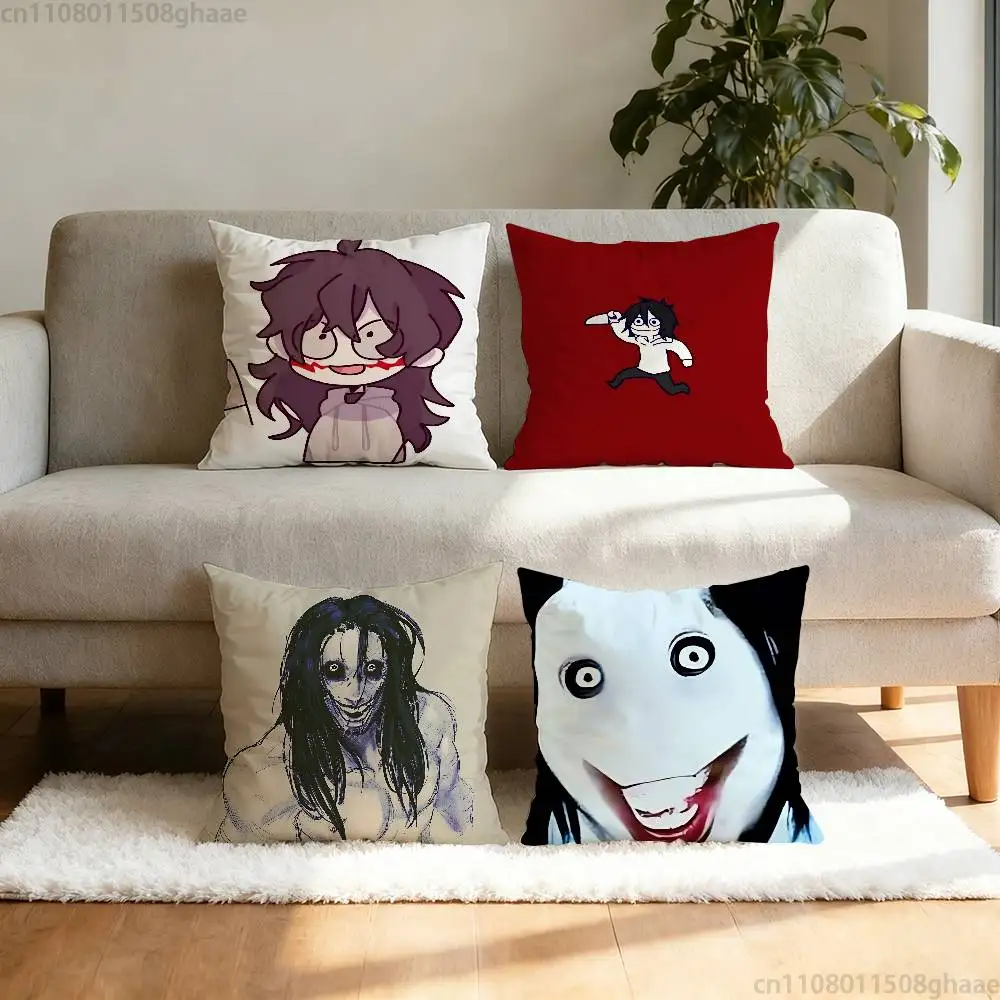 

Creepy Urban Killer Jeff Pillow Case Pillow Case Living Room Sofa Cushion Cover Suitable For Home Bedroom Room Decoration
