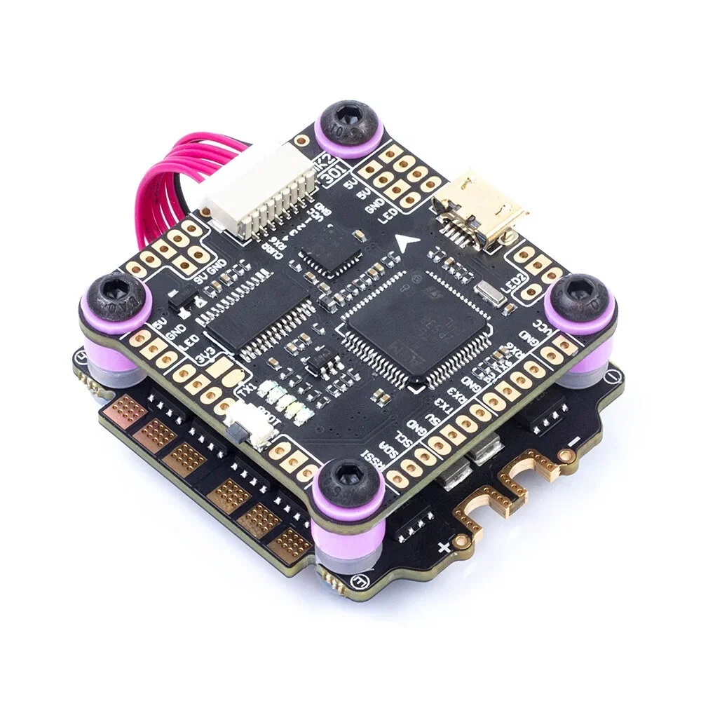 

F405 MK2 Flight Controller OSD F50 50A Blheli_S 3-6S DSHOT600 Brushless ESC Stack 30.5*30.5mm for RC Dr-one Racing