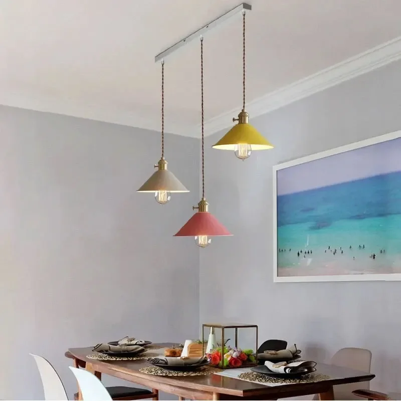 

Nordic LED Chandelier Modern Colorful Pendant Ceiling Lamp Christmas Decorations Home Lighting Living Room Study Dinning Bedroom