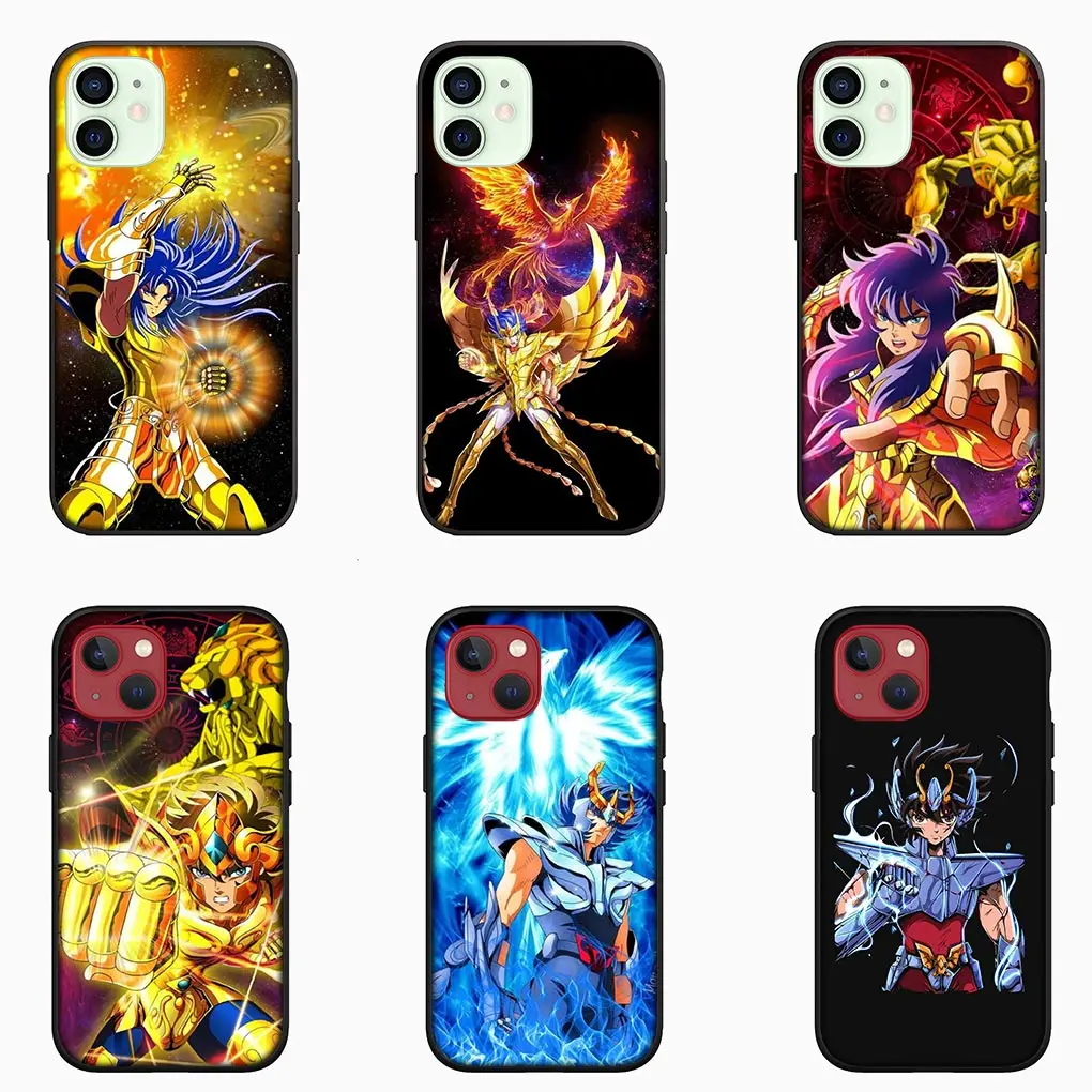 Saints Anime Seiyas Soft Phone Cover for Apple iPhone 16 15 14 13 12 11 Pro Max 6 6S Plus + SE 16+ 6+ 6+ Silicone Case