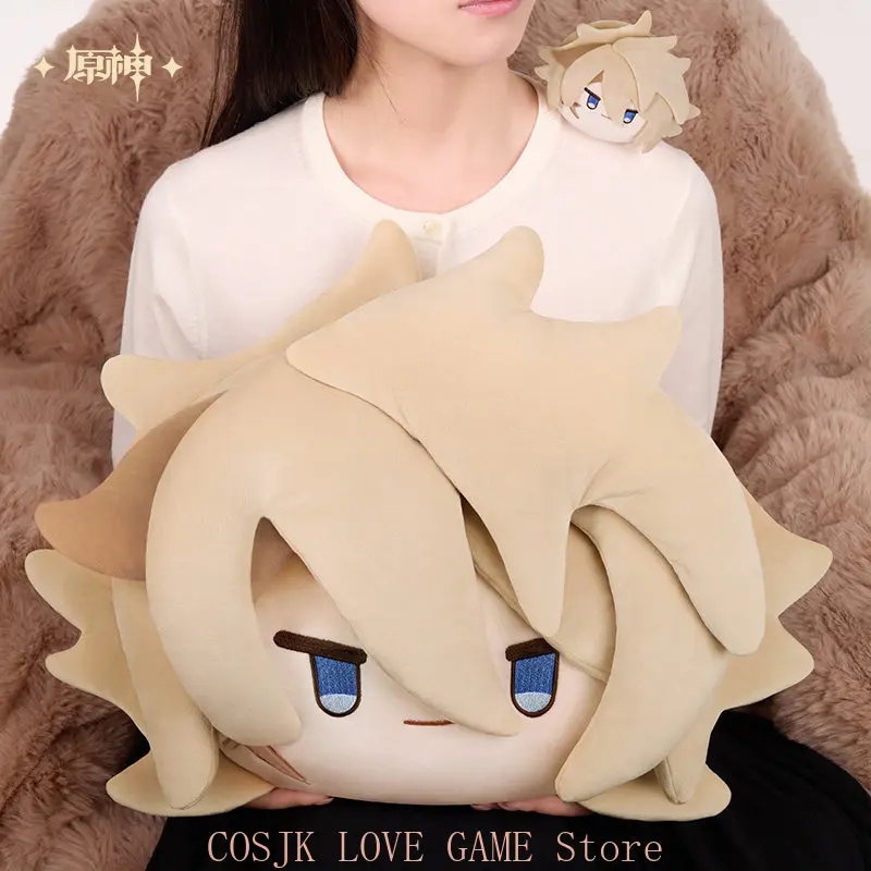 Original MIHOYO Game Genshin Impcat Varka Pillow Knights of Favonius Model Ornament Varka Back Cushion Anime Halloween Gift