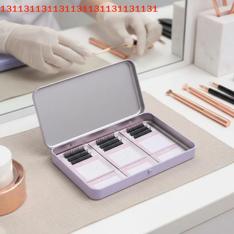 1 Set Eyelash Grafting Table Display Box Magnetic Sheets Eyelash Protection Box