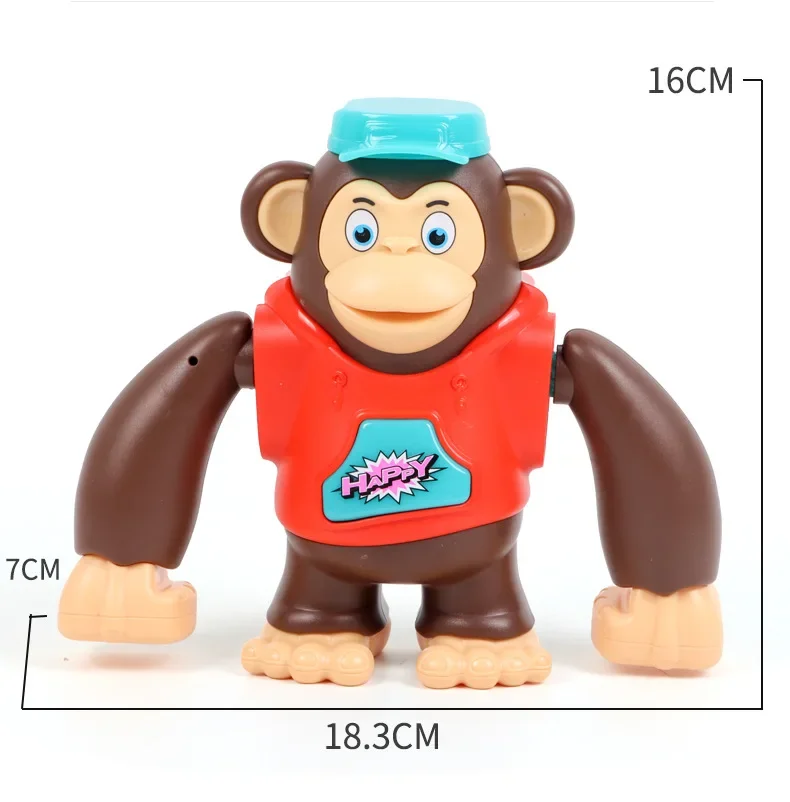 2025 Children's Crawling Guide Toys Dancing Gorilla King Kong Boys and Girls Puzzle Early Education Singing Baby Holiday Gifts