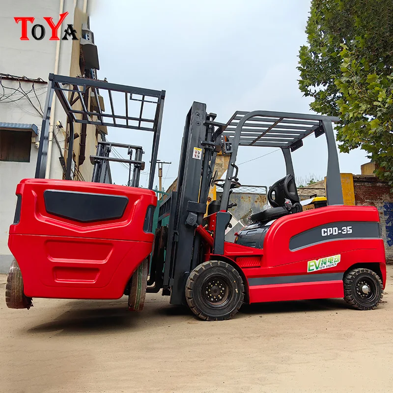 Construction tools cheap small hydraulic electric forklift optional forklift, four wheel drive stacker customized