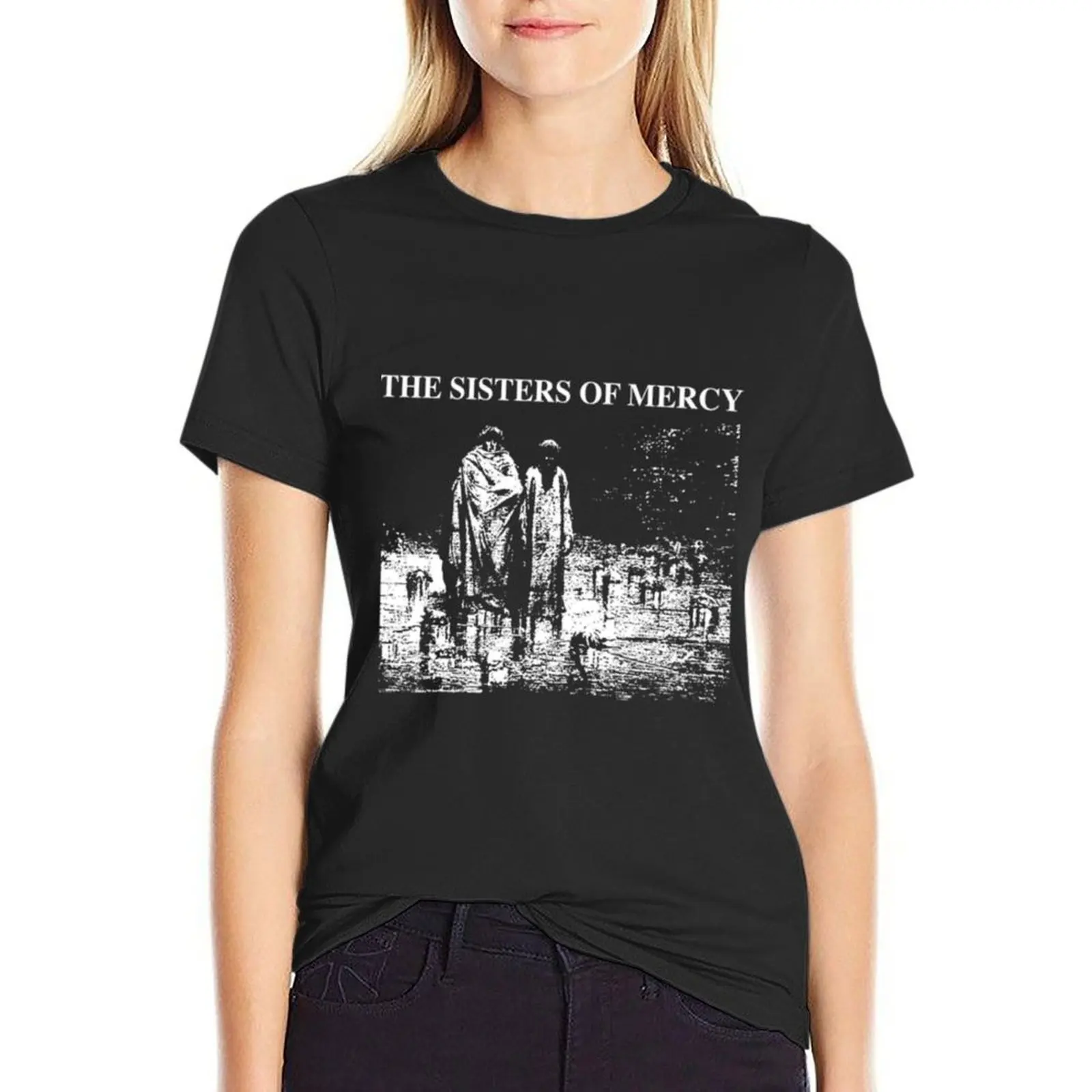 

Art The Sisters of Mercy  Echo T-Shirt customs design your own lady clothes tight shirts for Women