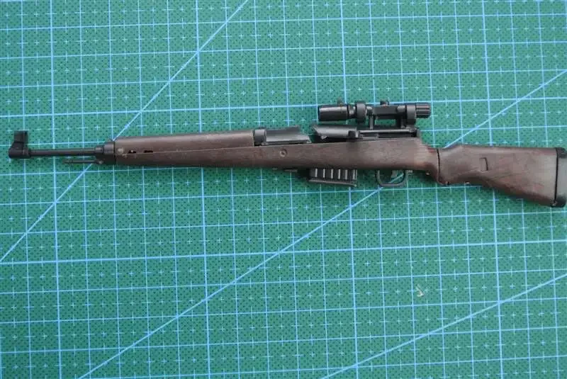 1/6 G43 Semi-automatic Rifle Gun Model Coated Plastic Military Model Accessories For 12