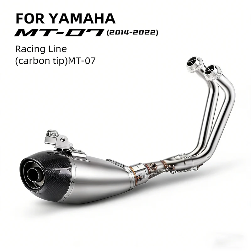 

Slip-on Motorcycle Full Exhaust System Pipe for Yamaha MT07 FZ07 2014-2022 FZ MT 07 TRACER 700 Xsr700 MT07 FZ07 S-Y7R8-HEGEHT