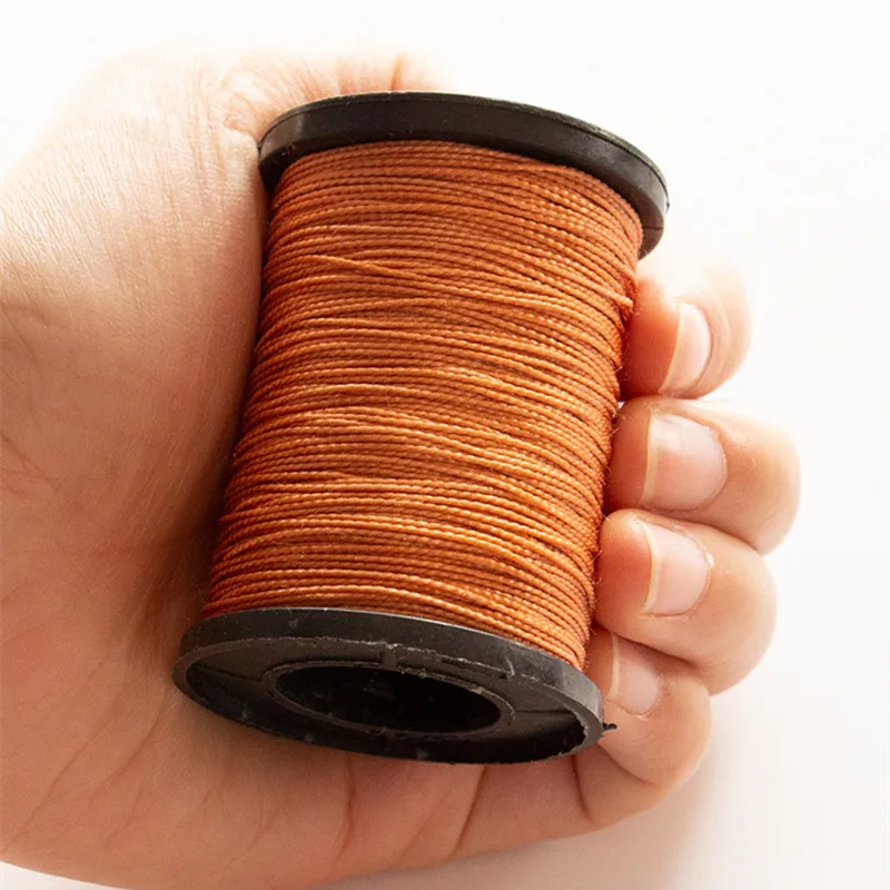 Nylon Waxed Thread Repair Cord for Leather Canvas Tent, Shoes Repair Tool, 0.7mm, 50m, 1Pc