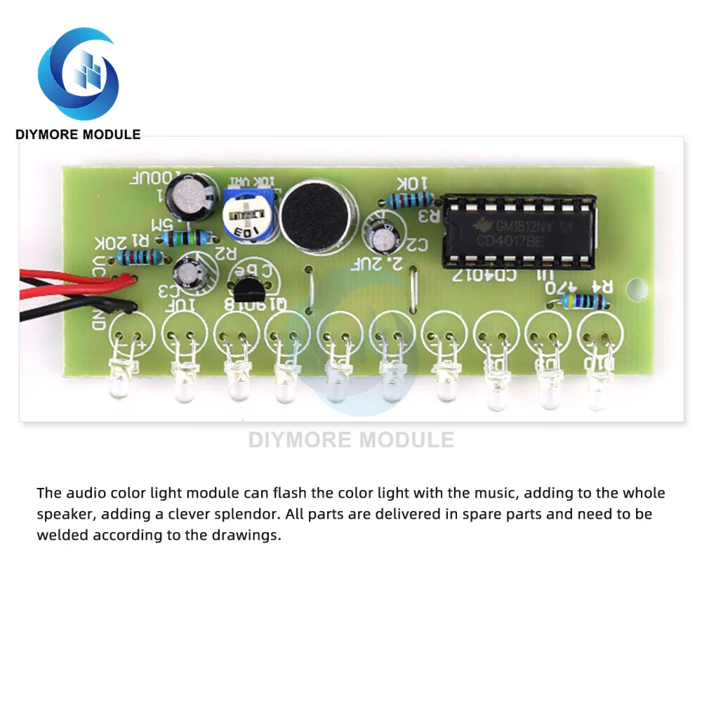 Kit de soldadura electrónica de producción y montaje de Altavoz Bluetooth, bricolaje, práctica de enseñanza, componente de Kit electrónico