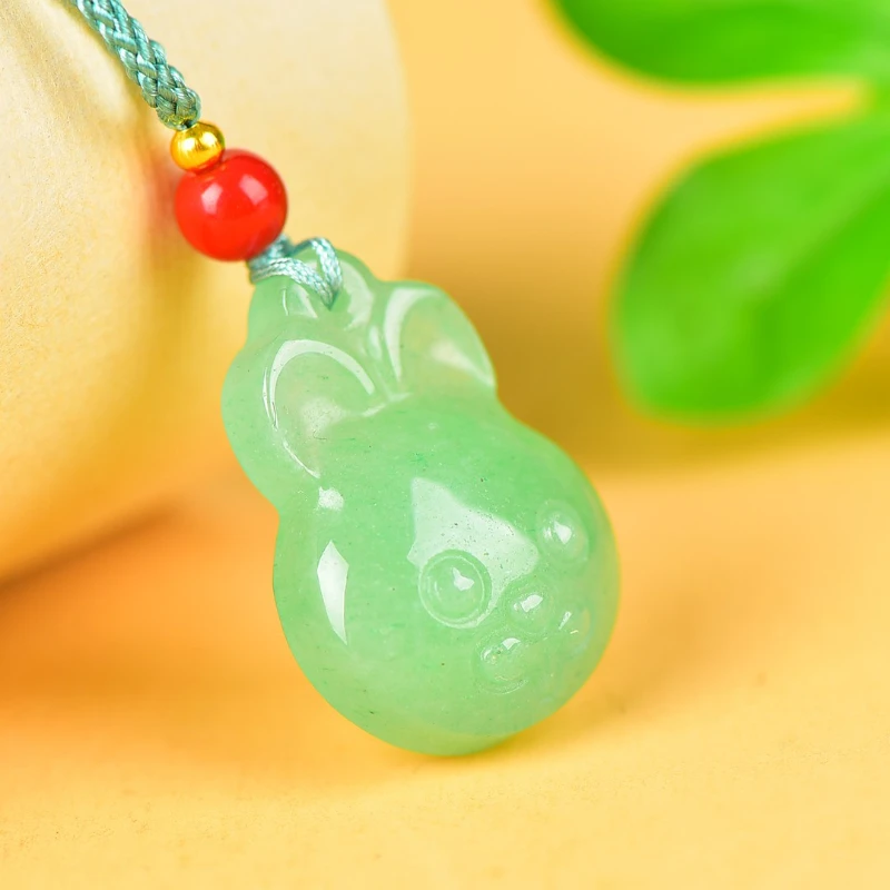 Natural Dongling Jade Cube Sugar Auspicious Lock Necklace Pendant Dolphin Pixiu DIY Sweater Chain Pendant