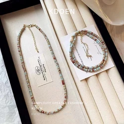 Natural Stone Beadeds Chain Pure Handmade Woven Pearl Pendant Necklace Luxurious Accessories For Women's Necks Fashion Jewelry