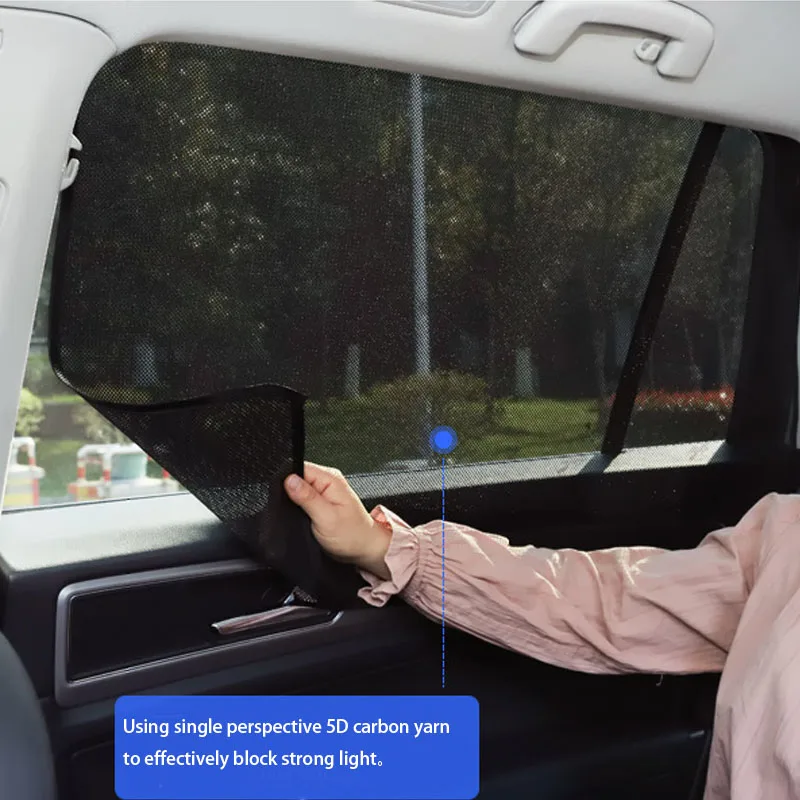 

Складной козырек на окно автомобиля из углеродного волокна, солнцезащитный козырек, защита конфиденциальности, магнитный анти-УФ-защита от солнца для автомобиля, занавеска