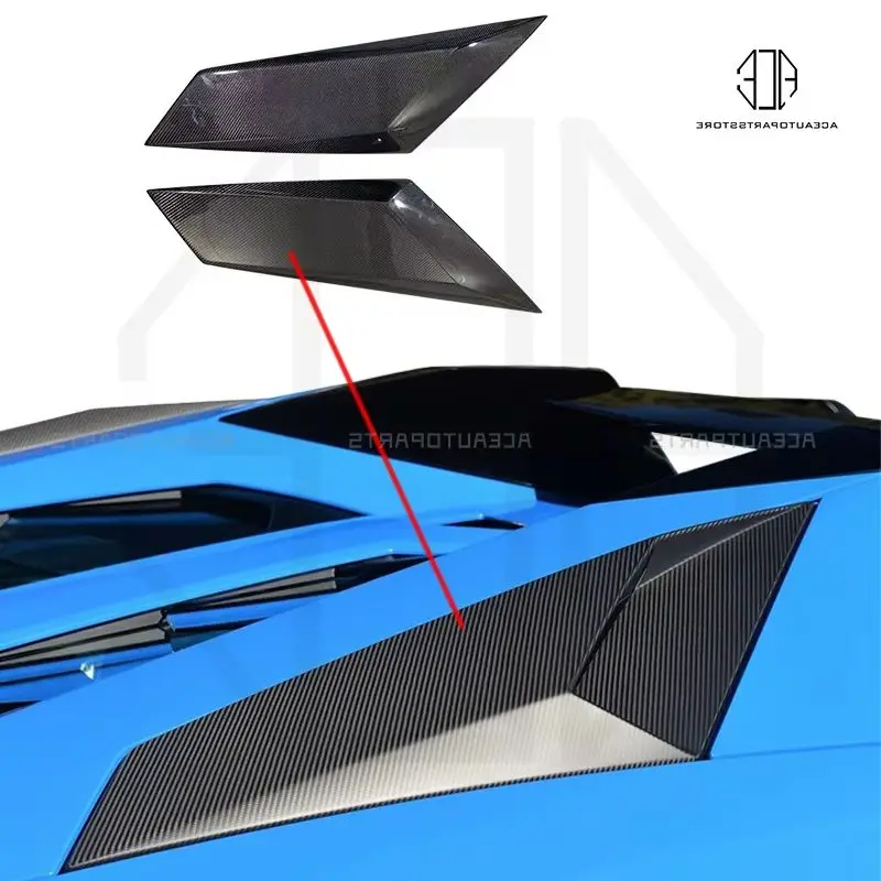 

Real Carbon Fiber Car Air Intake Covers for Lamborghini Aventador LP700 LP720 Side Intake Cover Lp750 Rear Vent Cover SV Style