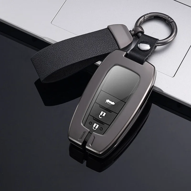 

Metal Zinc Car Remote Key Case Cover Shell Fob For Toyota Corolla Prius Camry CHR C-HR RAV4 Altis Land Cruiser Prado Keyless