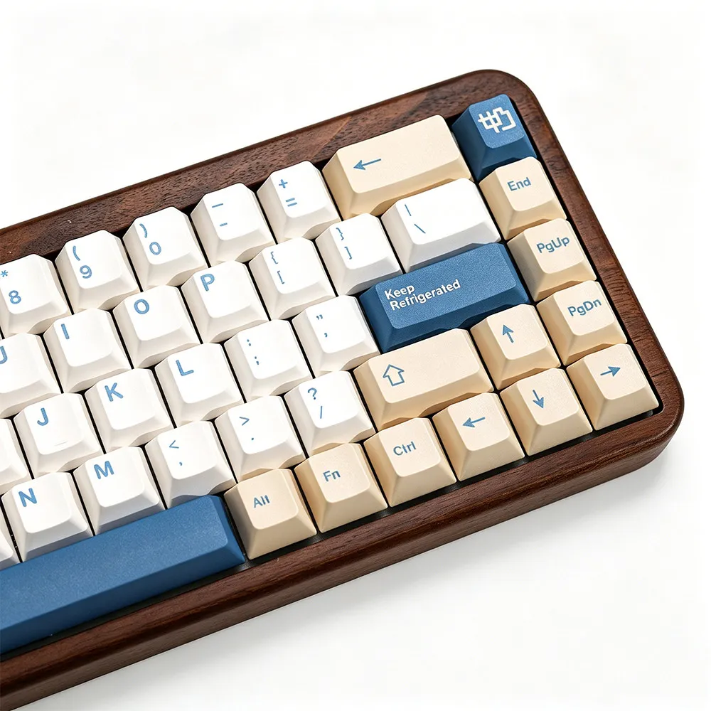 GMK Soymilk Soy Milk Keycaps Ergonomics Cherry Profile Dye Sub PBT Key Cap for MX Switch Mechanical Keyboard Fit 61 84 87 98..