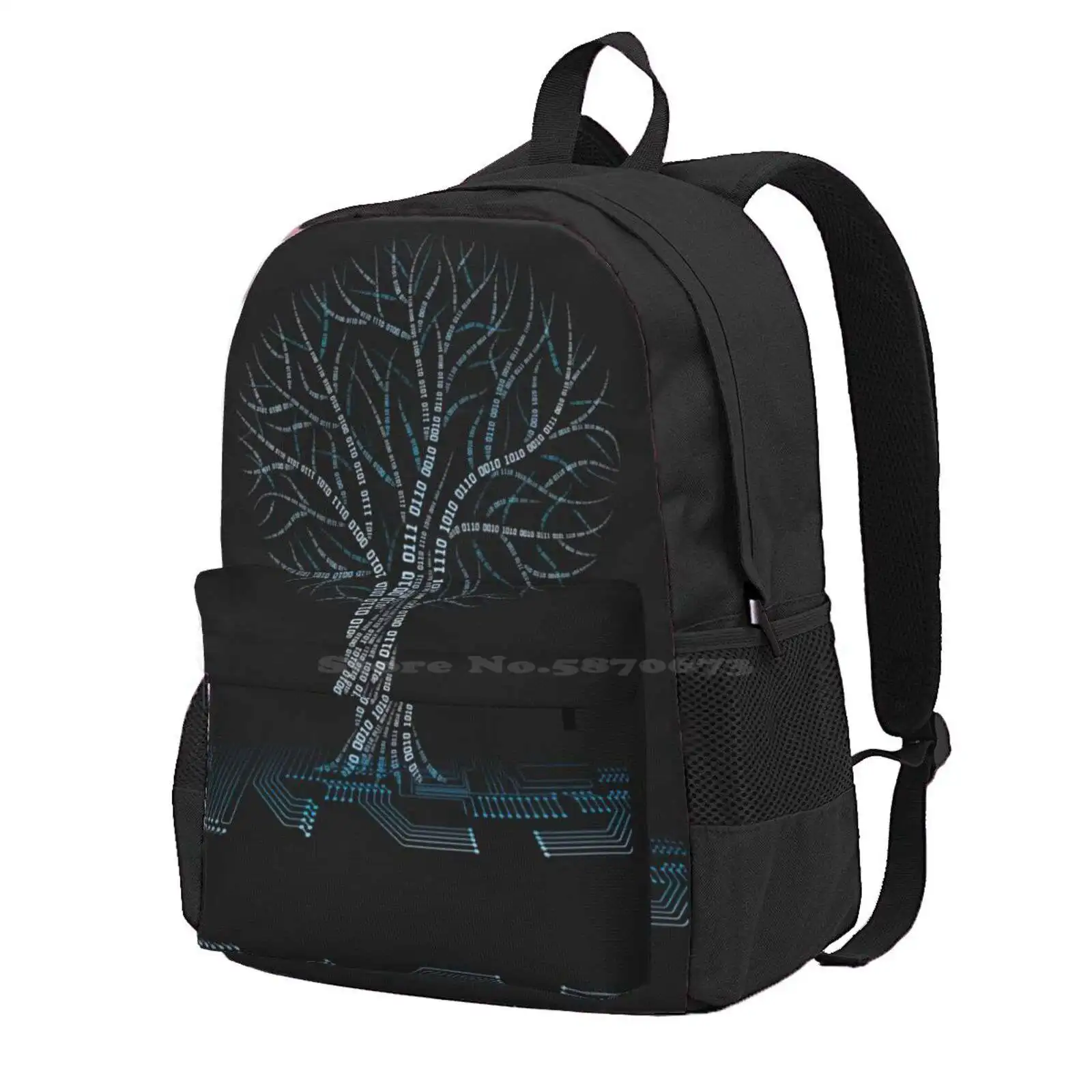 Cool Binary Tree Coding Computer Science T Shirts Gifts For Women Men Hot Sale Schoolbag Backpack Fashion Bags Binary Tree