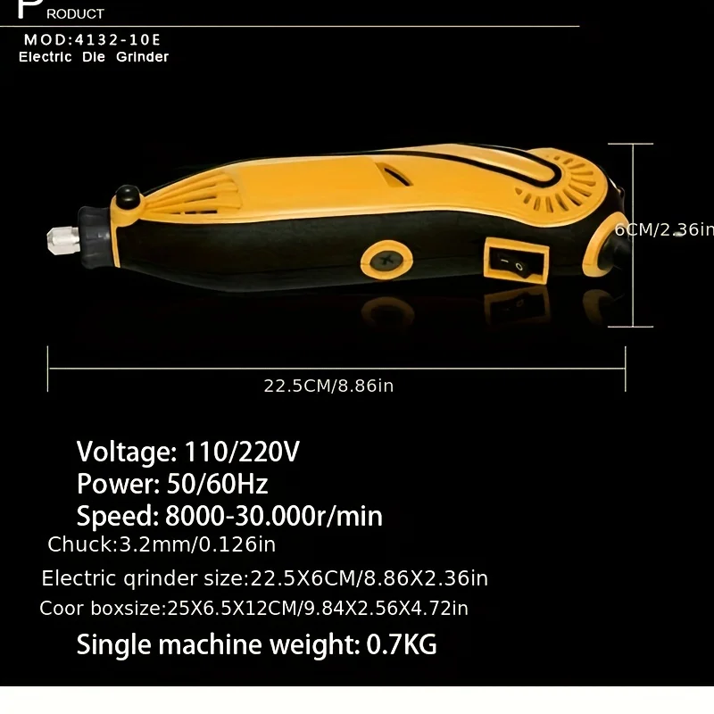 JANGKLIFE 110V 220V Power Tools Electric Mini Drill Die Grinder Engraver Polisher with Rotary Tools Set Kit
