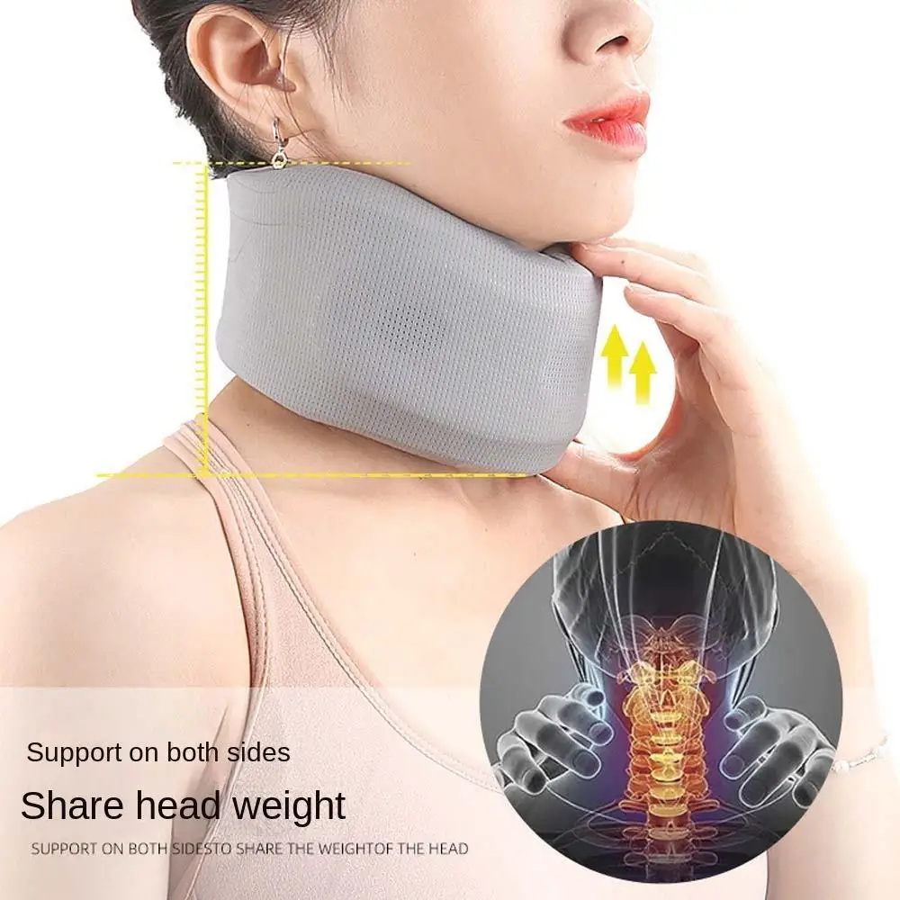 Neck Traction Neck Cervical Brace Neck Orthopedic Ice Silk Neck Support Sleeve Pillow Collar Sponge Neck Fixation Belt Unisex