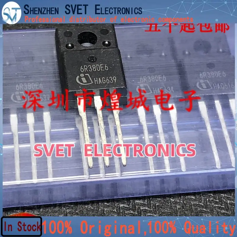 10PCS-50PCS  6R380E6 IPA60R380E6  TO-220F 650V 30A  Original In Stock Fast shipping