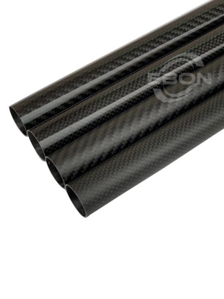 1 szt. 1000mm rura z włókna węglowego OD18-35mm materiał kompozytowy o wysokiej twardości 3K Twill matowy do ochrony roślin część samolotu — zdjęcie 2