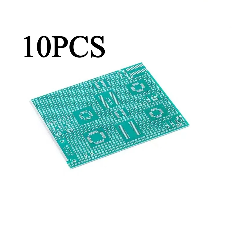 Single-sided Multi-Package SMT IC Breakout Board LQFP32/48/64 + SOP + Resistor Package Hole Spacing 2.54mm