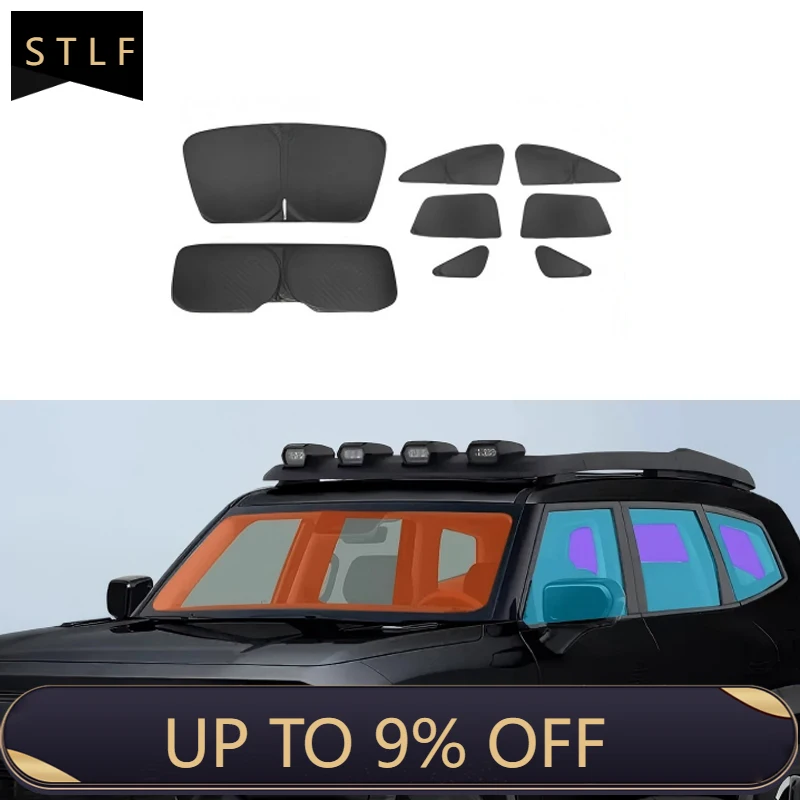 

G318 Full Car Sunshade Set Block Sunlight Heat Insulation Darkness Privacy Car Accessories