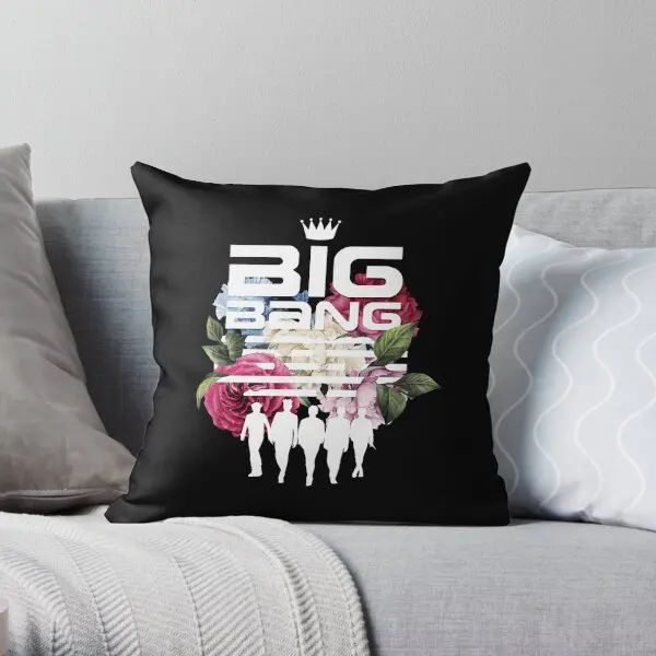 Big Bang Flower Road  Printing Throw Pillow Cover Anime Office Square Car Bed Sofa Case Soft Waist Pillows not include One Side