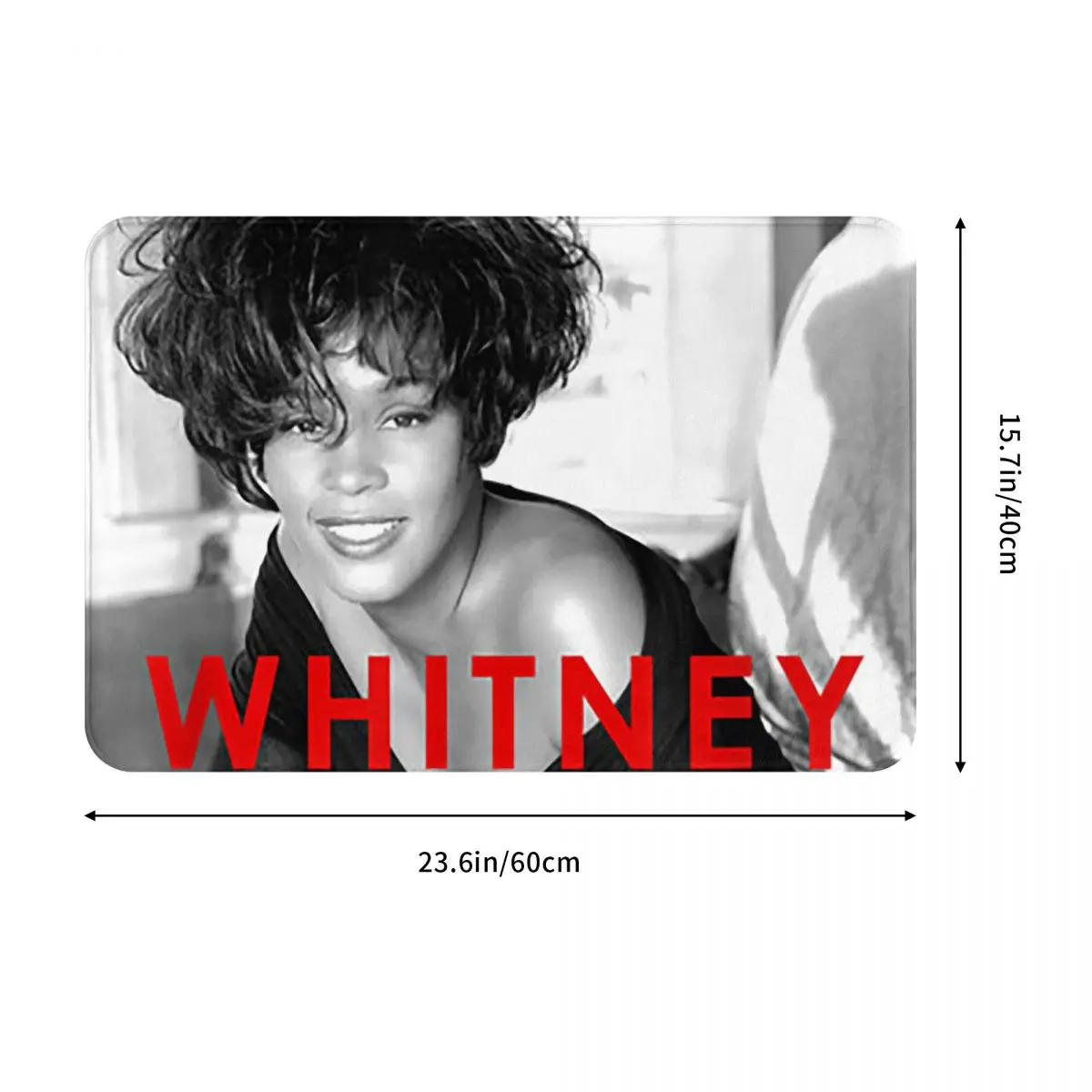 Vintage Whitney Houston Inspired Doormat Absorbent Mat Carpet Rug Kitchen Entrance Home Floor Mat for Bathroom Footpad Mats