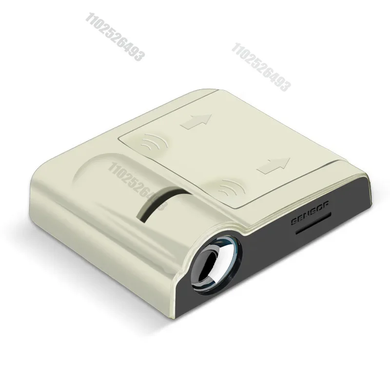 GR Sport Logo Car Door HD LED Lamps Projector4pcs Beige USB  Courtesy Welcome Lights For Toyota Corolla Yaris Prius Camry BWM