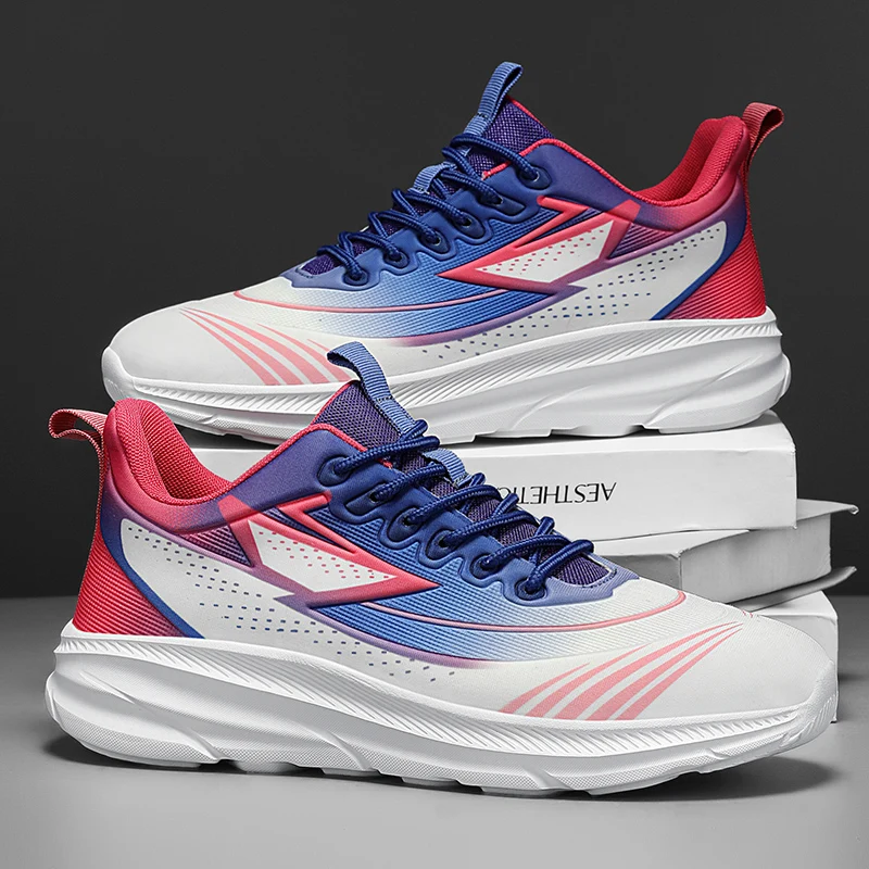 

Мужская легкая гоночная повседневная спортивная обувь на четыре сезона, новые уличные кроссовки на мягкой подошве, студенческие дышащие скоростные кроссовки