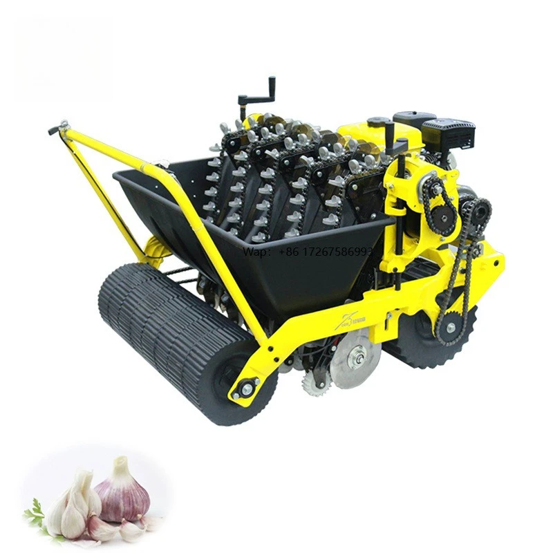 Engine Garlic Planting Machine with Motor & Gearbox High Productivity Farm Use Seeder Planter