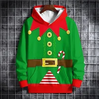 Navidad invierno Santa Claus sudaderas con capucha con estampado 3D mujeres hombres ropa de calle Casual sudaderas con capucha de manga larga jerseys ropa Top