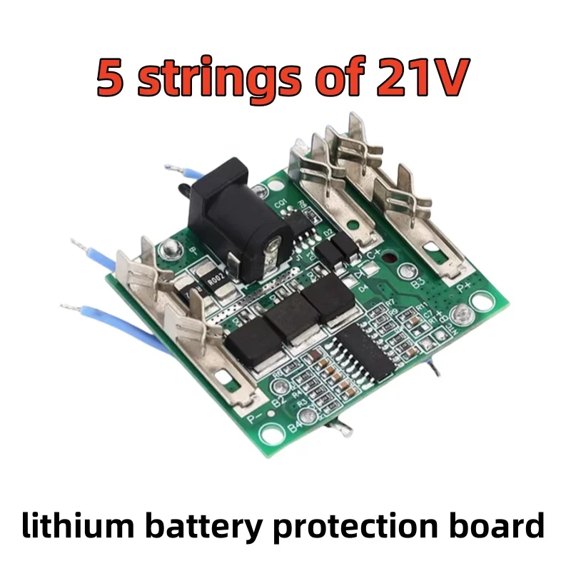 5 strings of 21V Makita style lithium battery protection board with temperature protection universal tool protection board