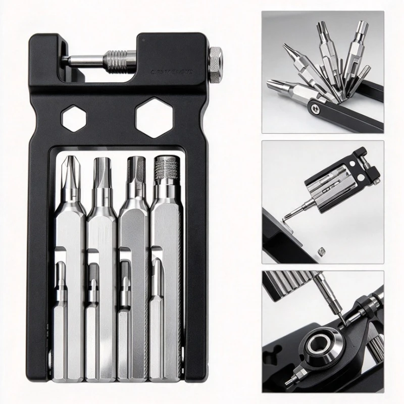 20 in 1 Multipurpose Repair Tool Compact Wrench Kit for Bicycle and Household Equipment Maintenance Work