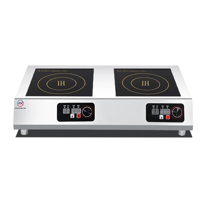 Warranty Portable Cooktop with Time Setting 3500W Flat Commercial Induction Stove Double Electric Induction Cooker
