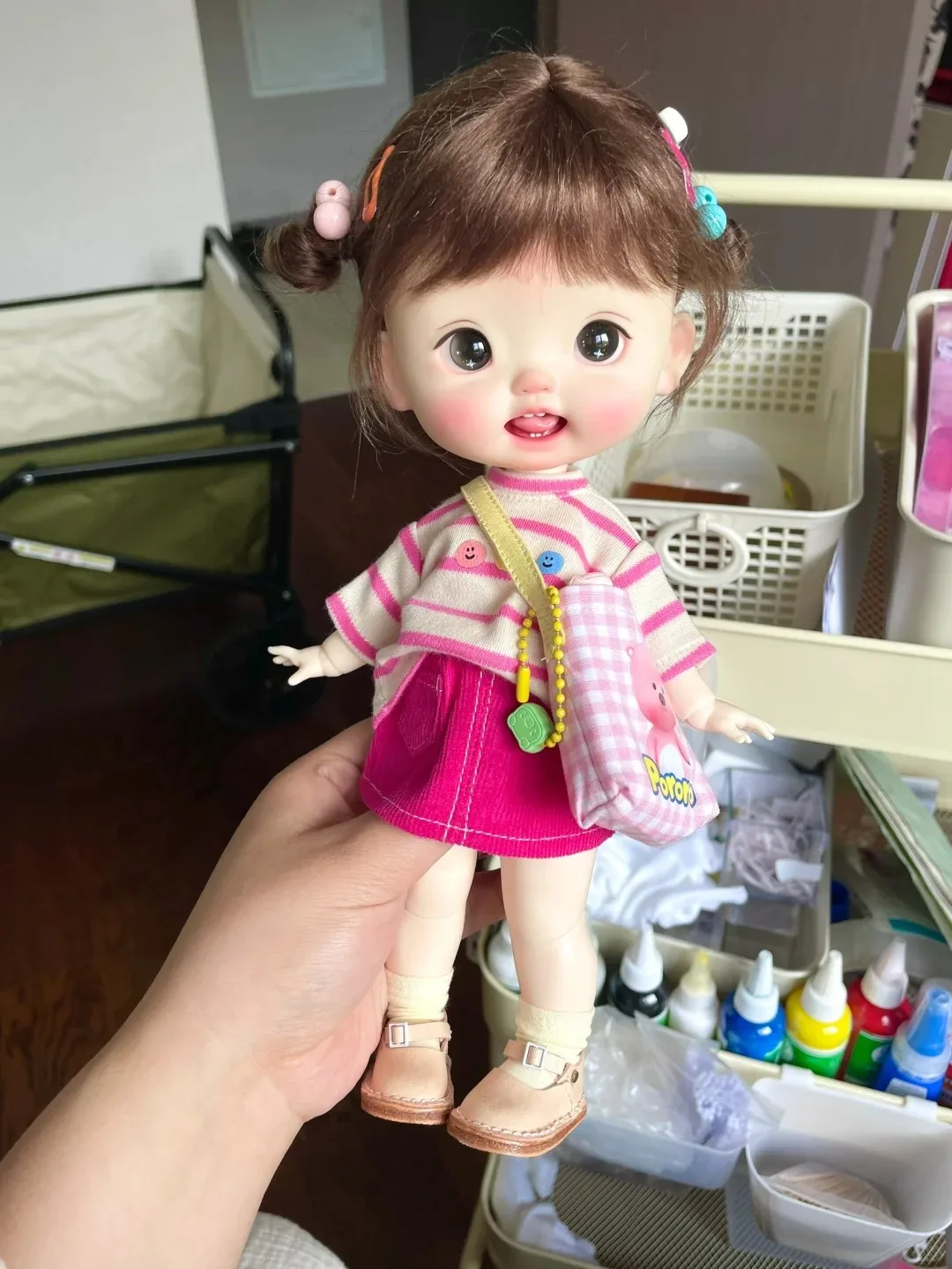 25cm BJD 1/6 SD 인형 로라 귀여운 프리미엄 란두두 레진 공장 직판 스팟 메이크업 포함 - 새 선물 아이템