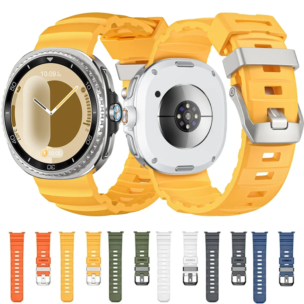 Trail Original Silikonarmband für Samsung Galaxy Watch 8 Classic 46 mm, sportliches, atmungsaktives Armband für Galaxy Watch 8 44/40 mm